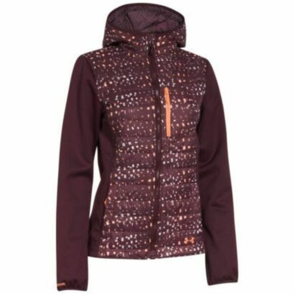NWOT Under Armour Women's Coldgear Infrared Winter Jacket Burgundy Size M - Picture 1 of 4